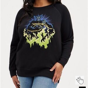 Torrid SZ 0 NEW Sweatshirt - Fleece Disney Fantasia Chernabog Wings